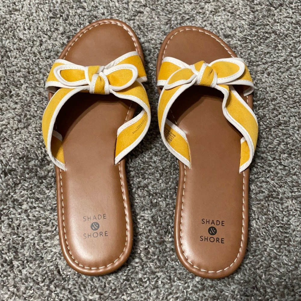 Yellow sandals